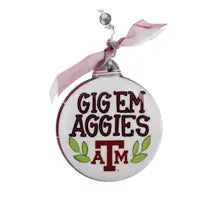 Texas A&M Puff Ornament