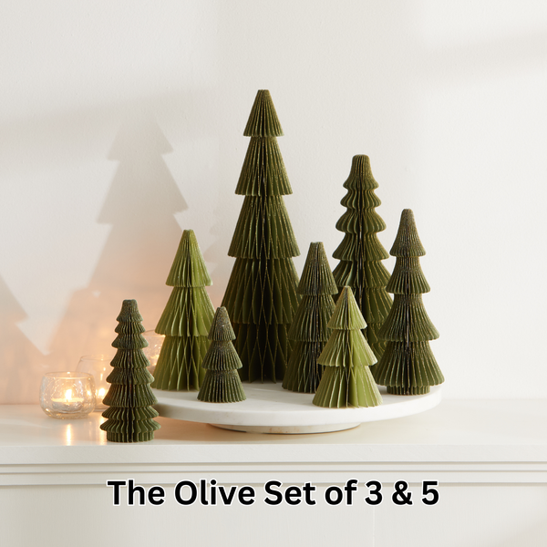 Honeycomb Paper Tree - Set of 5 Small