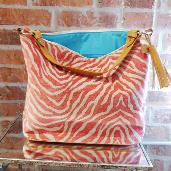 Emma Handbag - Pink Zebra