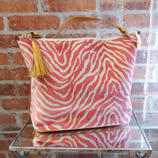 Emma Handbag - Pink Zebra