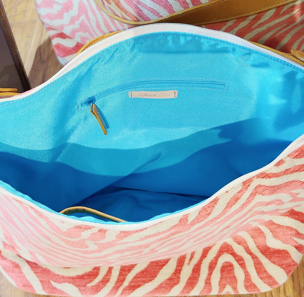 Emma Handbag - Pink Zebra