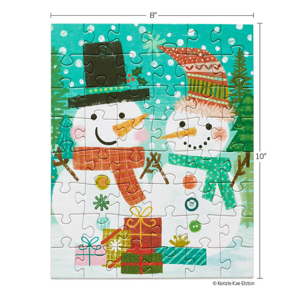 Snowmen Gift Exchange Puzzle Snax