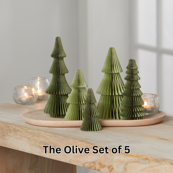 Honeycomb Paper Tree - Set of 5 Small