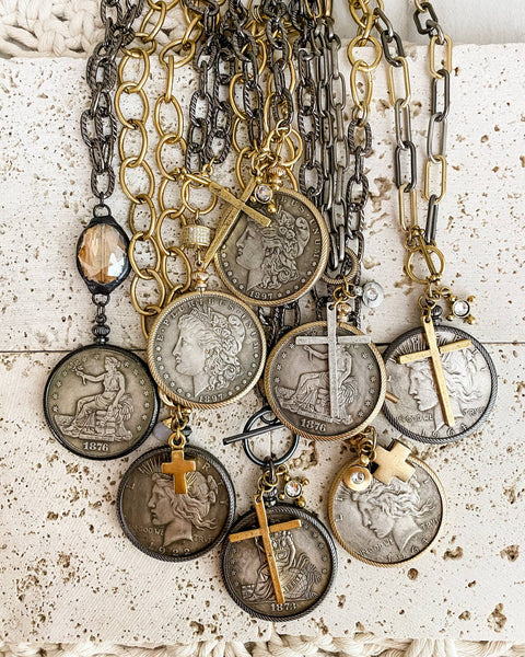 Gold Coin Relic Necklace