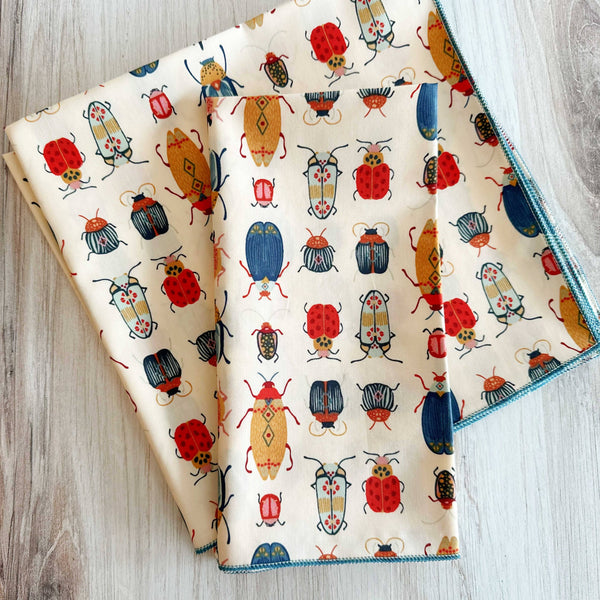 Beetle Cloth Napkins - Set of 4