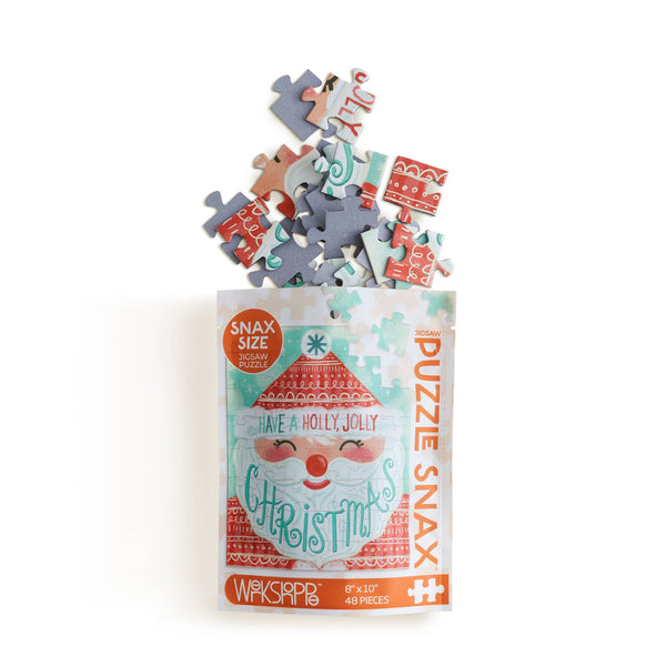 Holly Jolly Santa Puzzle Snax