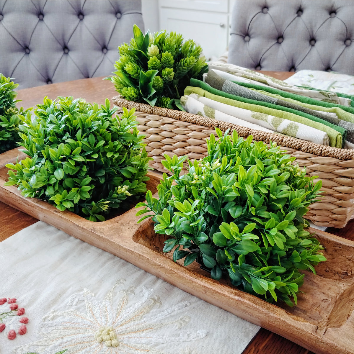 Wooden Table Runner Natural finditgirl