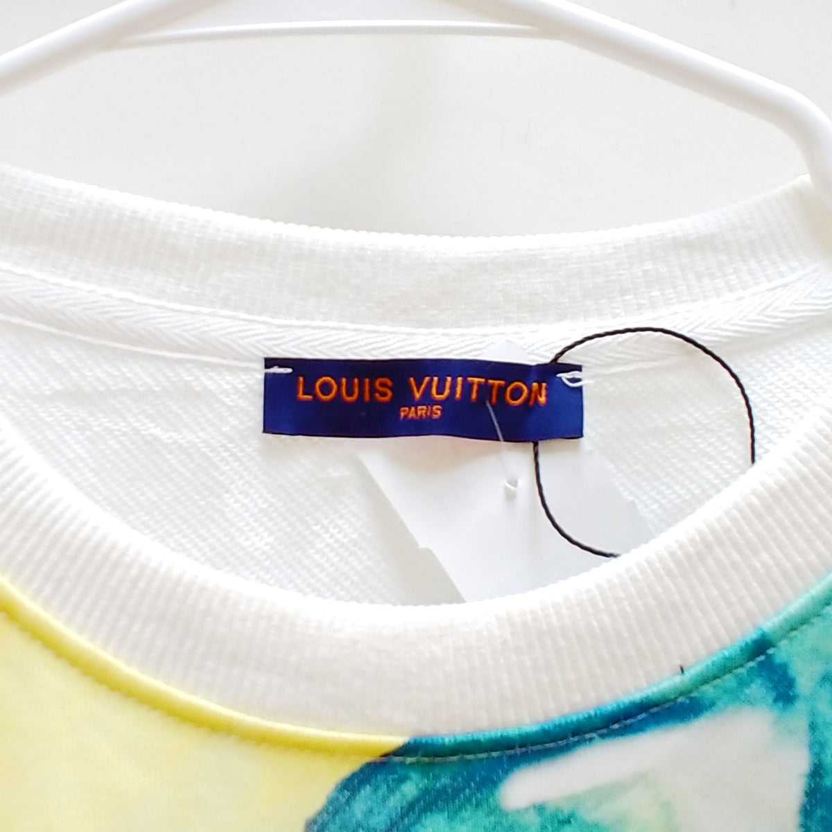 Louis Vuitton Watercolor Giant Monogram Sweatshirt White on Sale