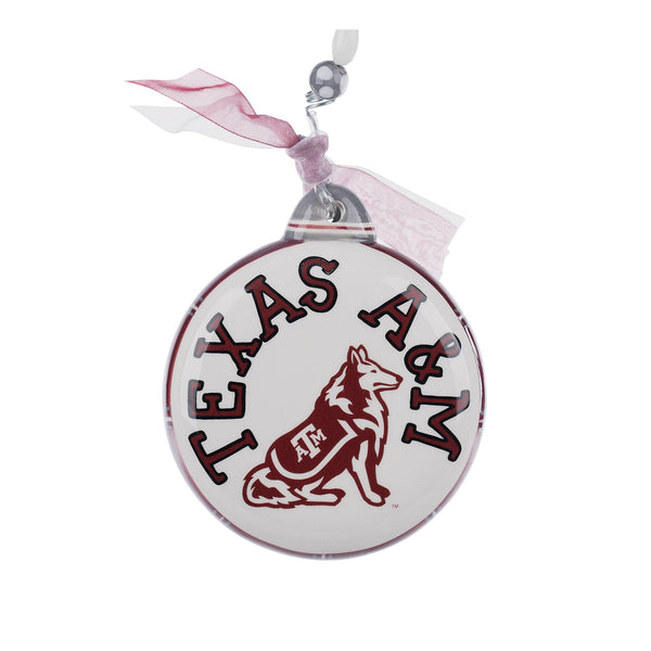 Texas A&M Puff Ornament