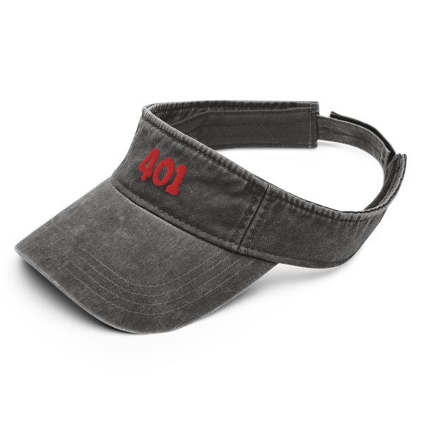 Distressed 401 Denim Visor