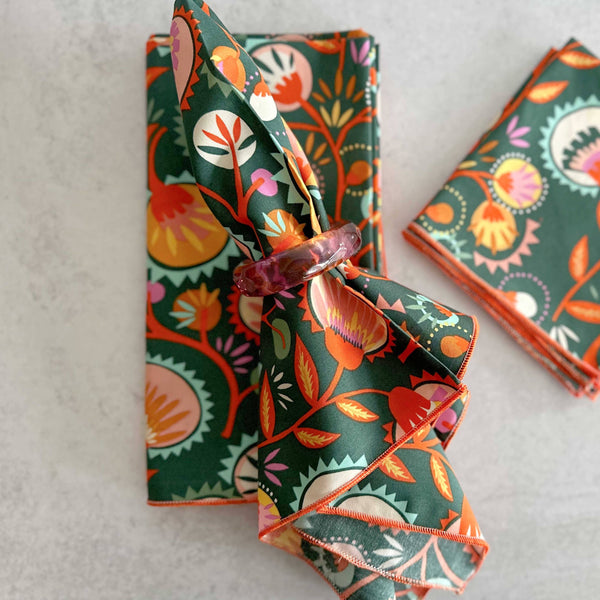 Desert Bloom Cloth Napkins - Set of 4