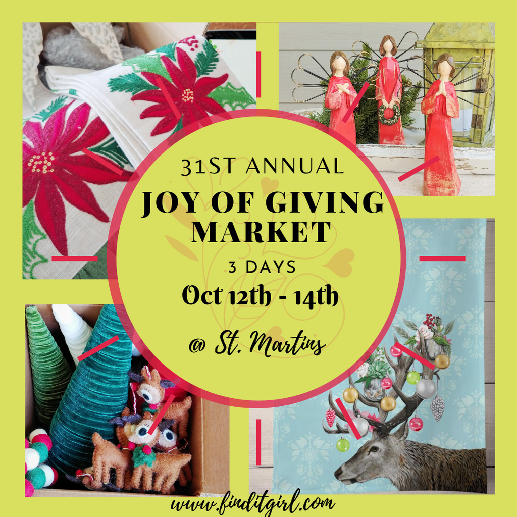 YOU'RE INVITED 31st Annual Joy of Giving Market