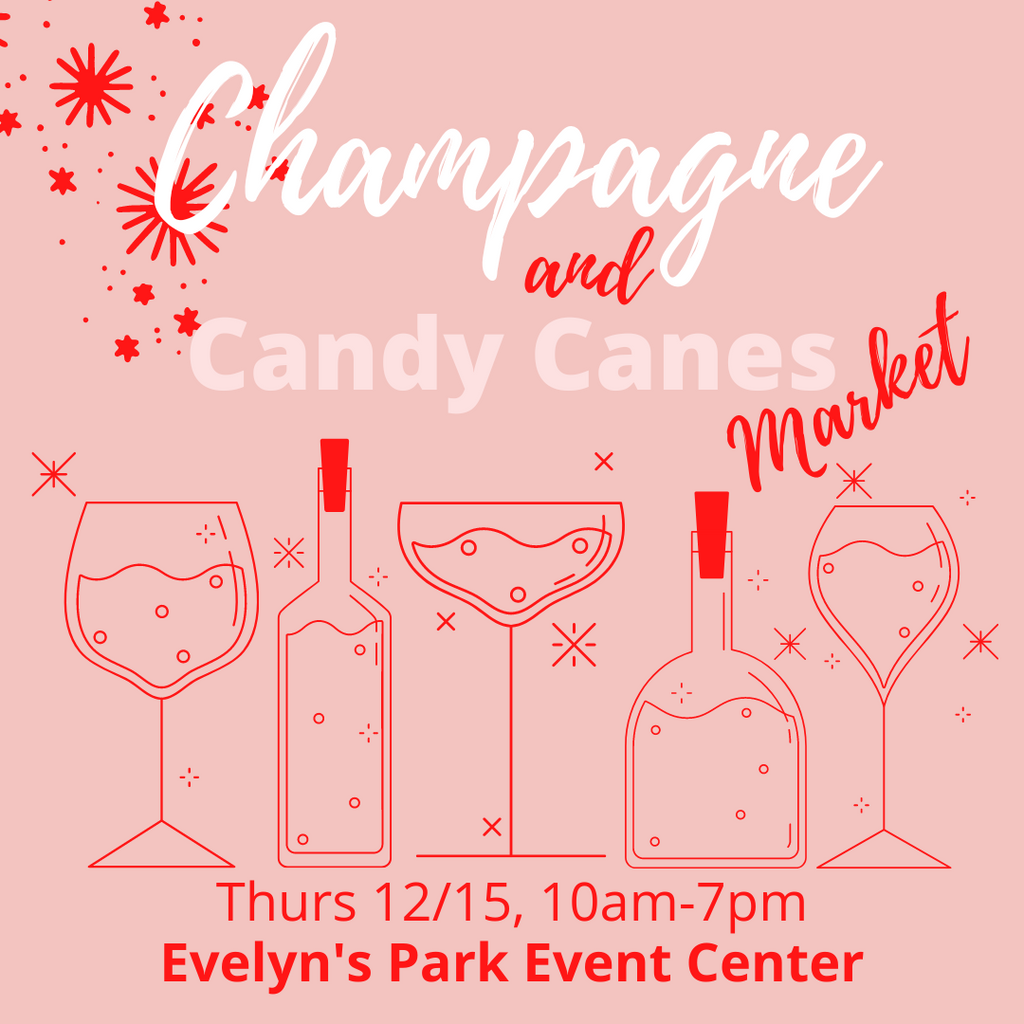 YOU'RE INVITED Champagne & Candy Canes