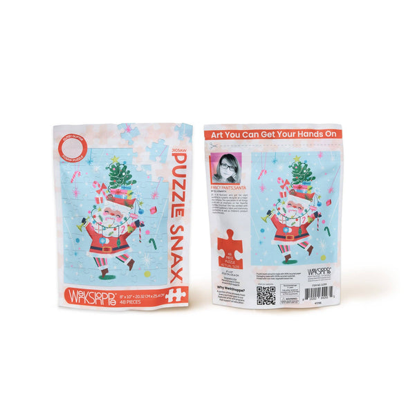 Fancy Pants Santa Christmas Puzzle Snax