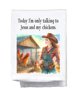 Only Talking to Jesus Kitchen Towel