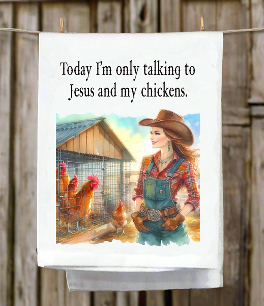 Only Talking to Jesus Kitchen Towel