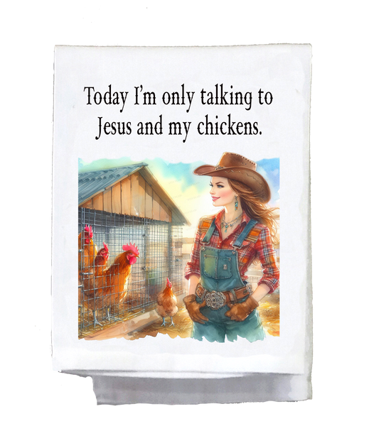 Only Talking to Jesus Kitchen Towel