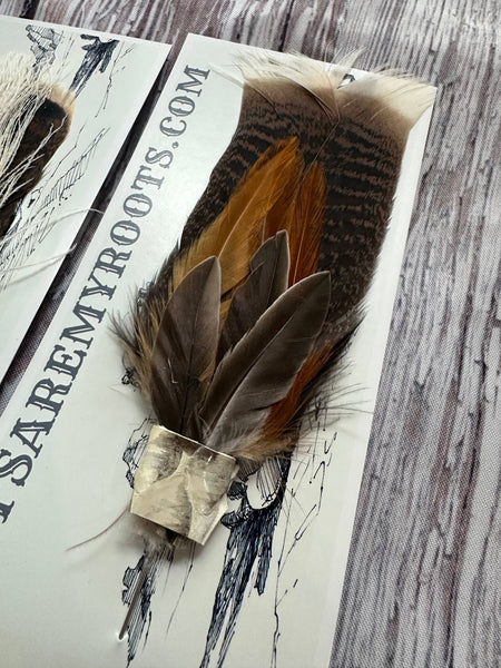 Mixed Feather Hat Pin -Set #02