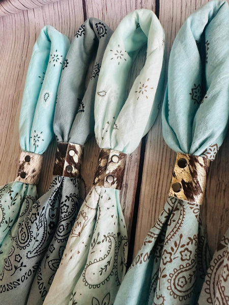 Cowboy Blue Hand Dyed Bandana