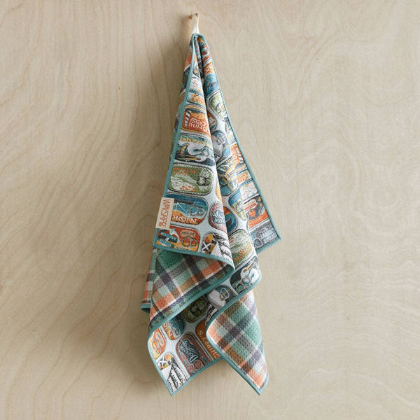 Sardines Microfiber Kitchen Towel