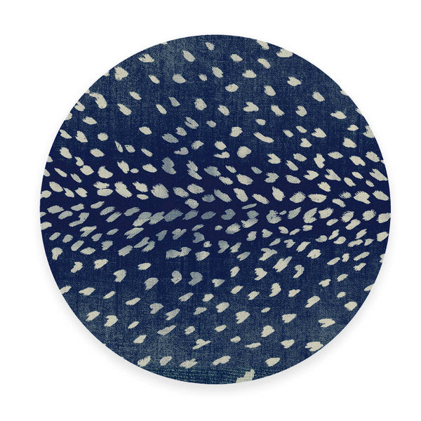 Navy Antelope Placemats - Set of 4 Round