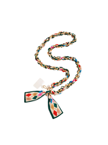 Argyle Crossbody Phone Chain