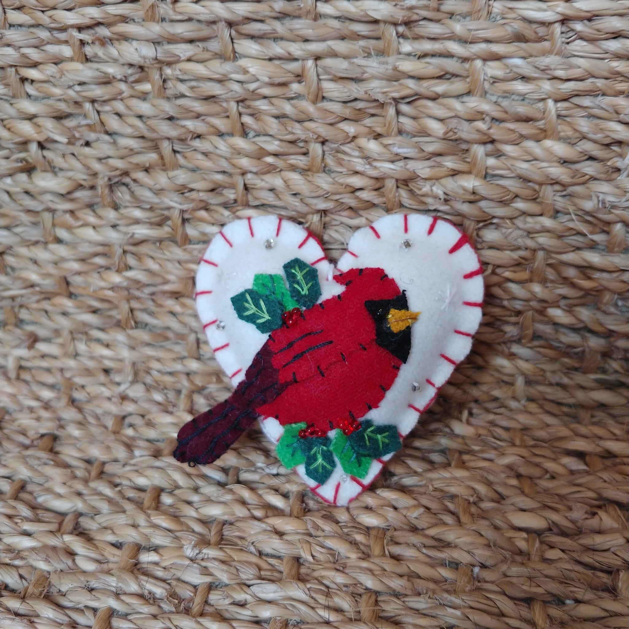 Red Cardinal Felt Ornament