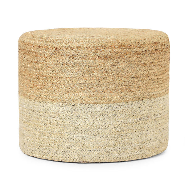 Cylindrical Pouf - Natural Ivory
