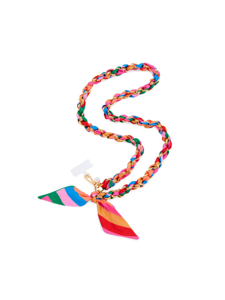 Striped Crossbody Phone Chain