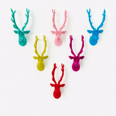 Flocked Deer Wall Mount