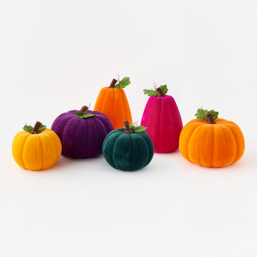 Flocked Pumpkin