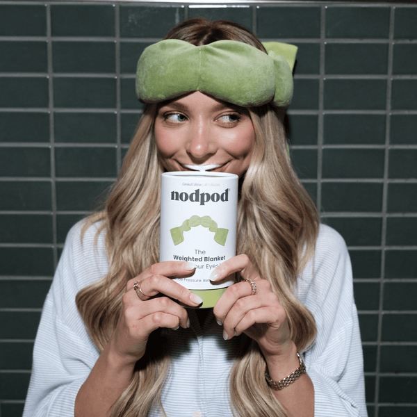 nodpod Weighted Sleep Mask - Matcha Eye Mask