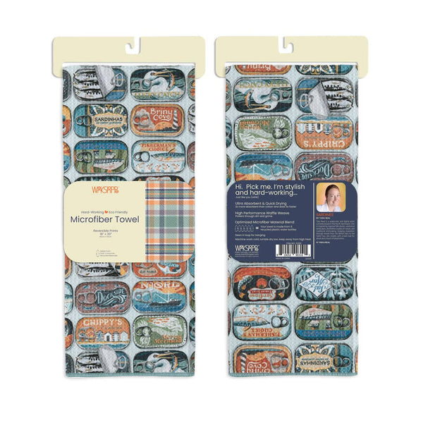 Sardines Microfiber Kitchen Towel