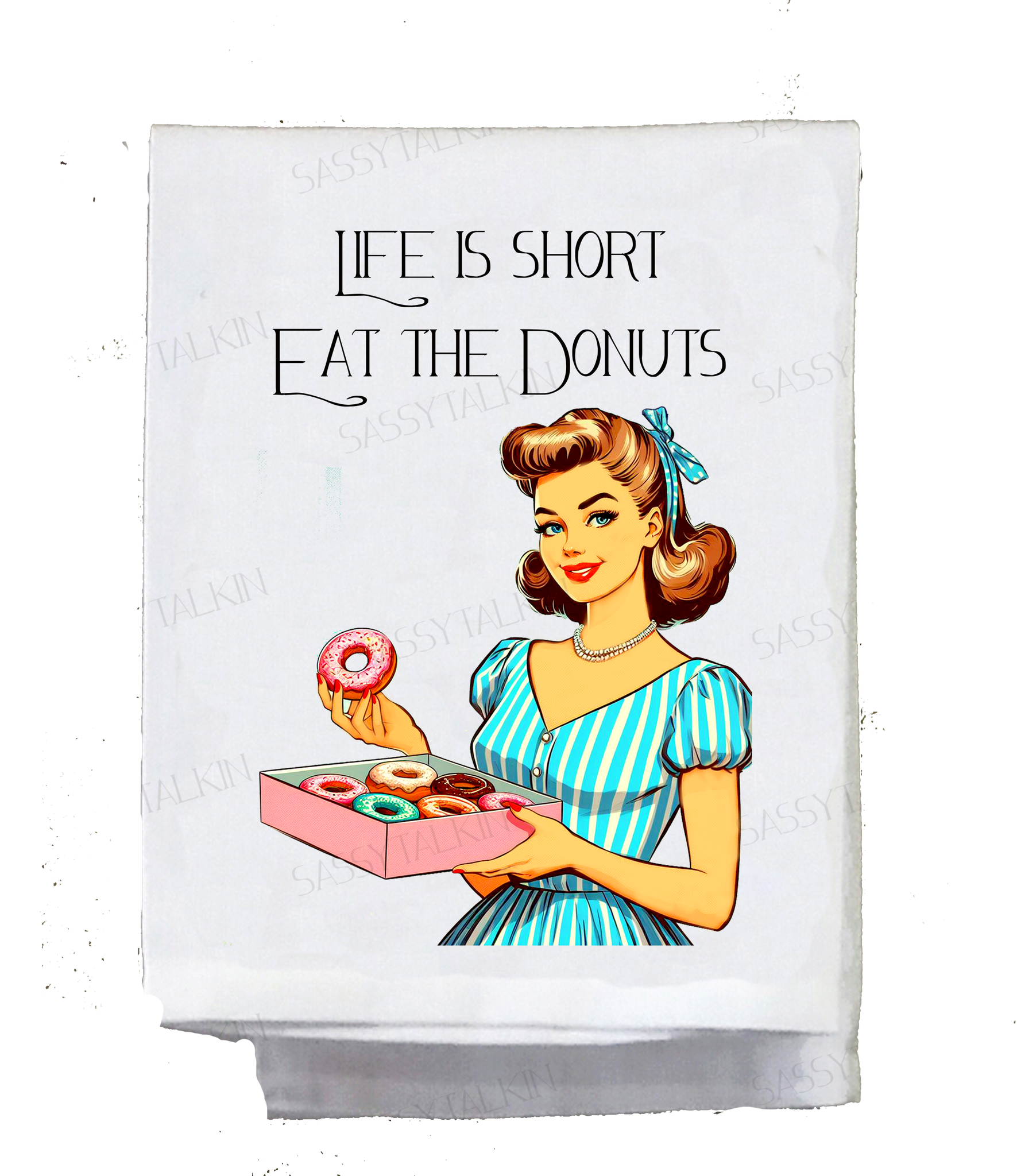 Donuts Sassy Kitchen Towel