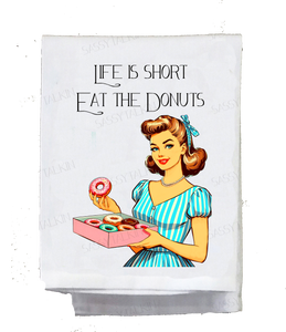 Donuts Sassy Kitchen Towel