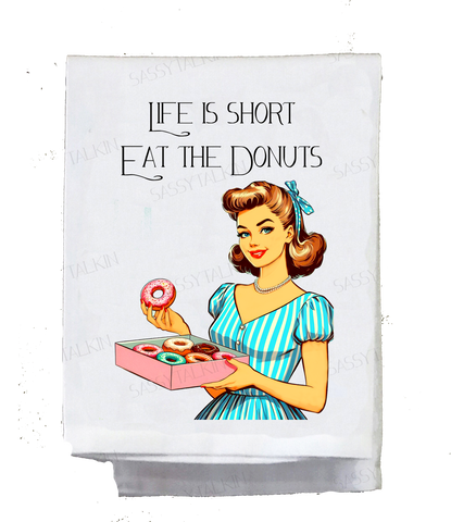 Donuts Sassy Kitchen Towel