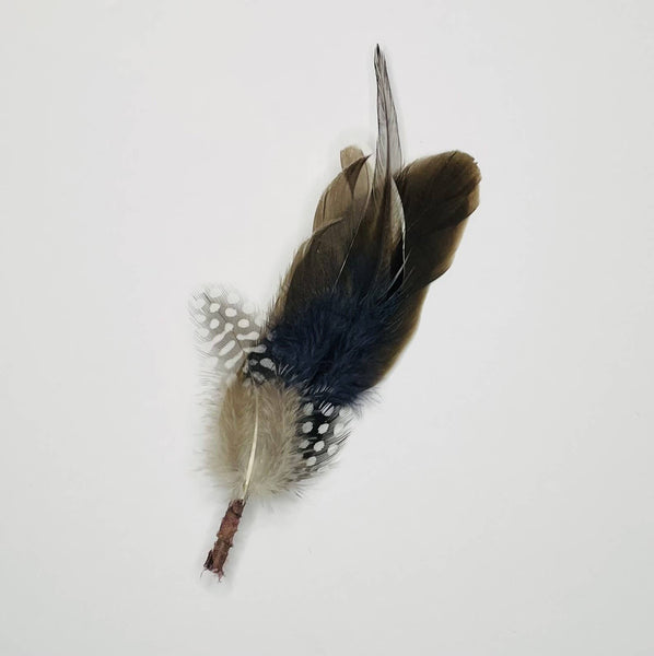 Feather Hat Pin - Blackberry