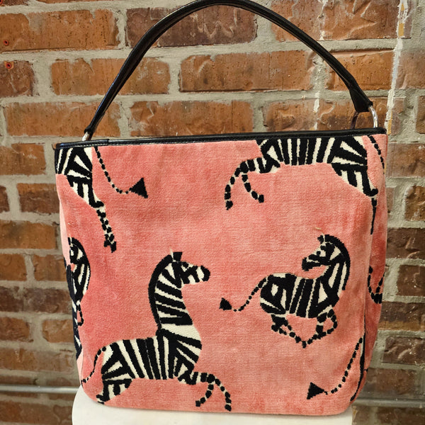 Olivia Handbag - Pink Zebra