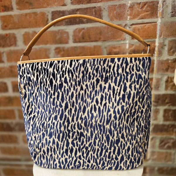 Olivia Handbag - Slate Zebra Stripe