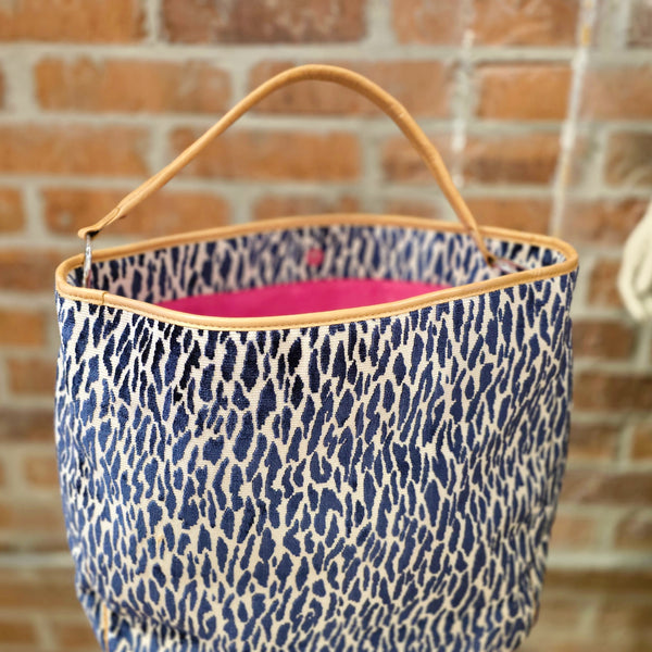 Olivia Handbag - Slate Zebra Stripe