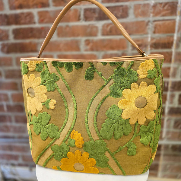 Olivia Handbag - Golden Floral