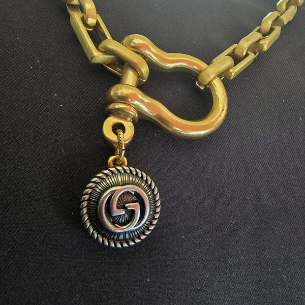 Gucci Button Necklace