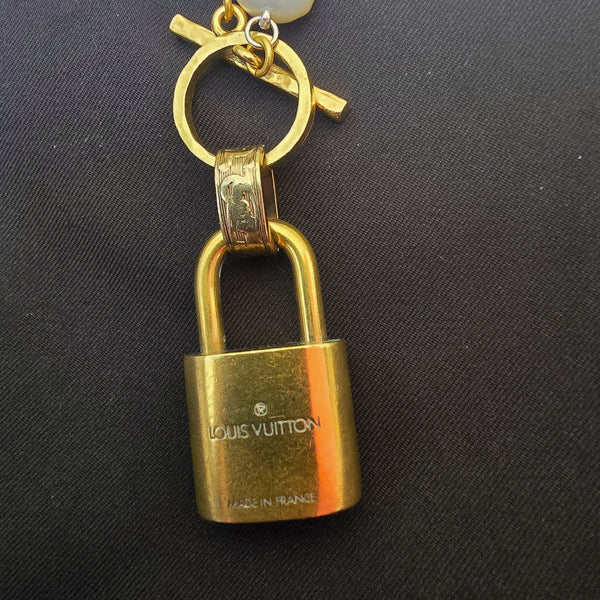 Authentic LV Lock Pearl Necklace