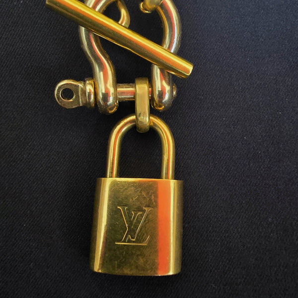 Authentic LV Lock on Link Chain Necklace