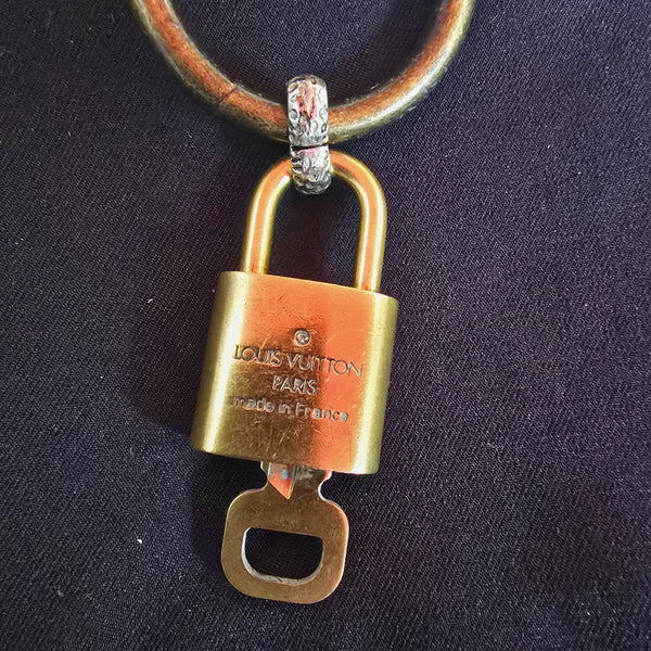 Authentic LV Lock on Bronze Necklace