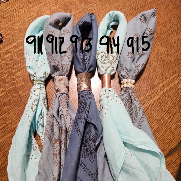 Cowboy Blue Hand Dyed Bandana