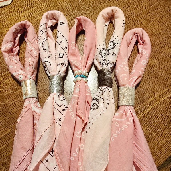 Pink Hand Dyed Bandana