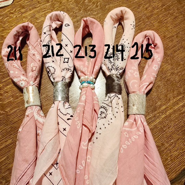 Pink Hand Dyed Bandana