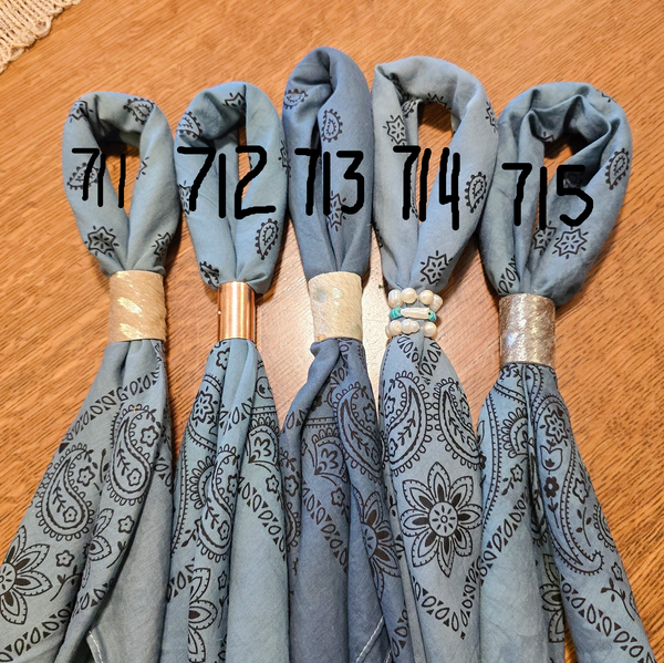 Teal Hues Hand Dyed Bandana