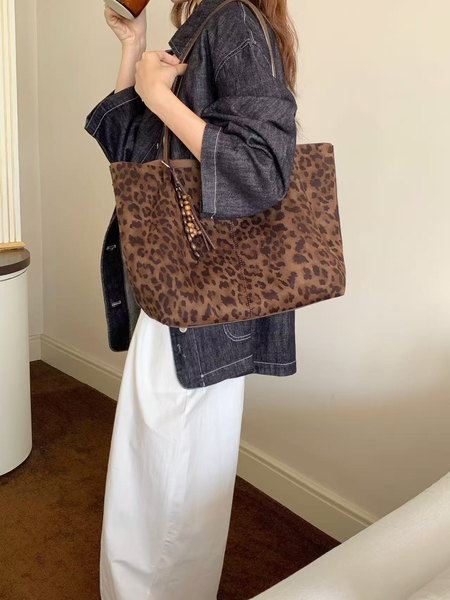 Leo Suede-Like Microfiber Tote